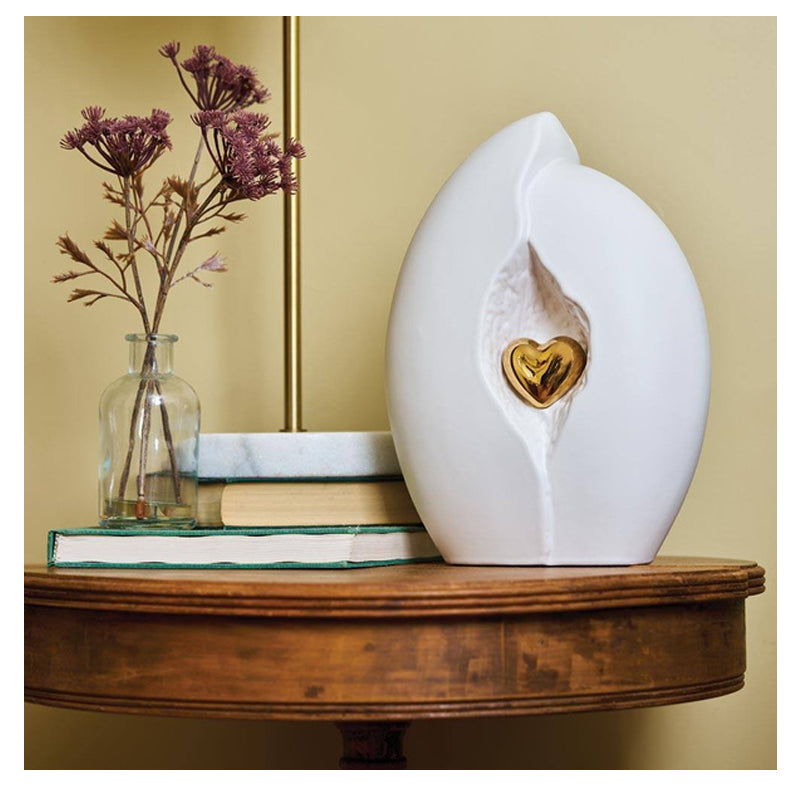 Kindred Heart White Cremation Urn - Large