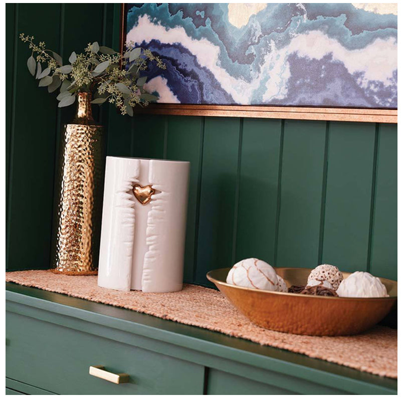 Heart Column White, Full Size Urn