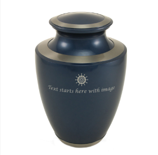 Trinity Blue Cremation Urn - Large