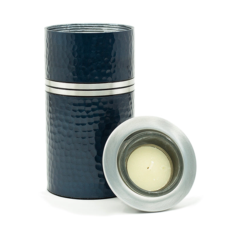 Blue Legacy Metallics Candle Keepsake Urn