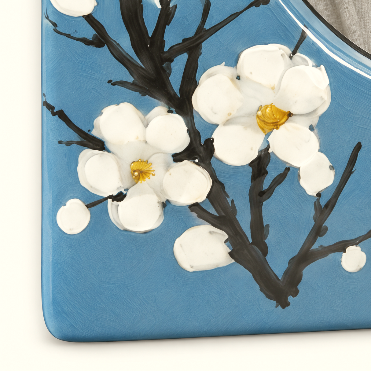 Plum Blossom Photo Frame with Cremation Keepsake