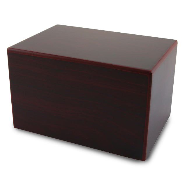 Large Adoration Cremation Urn Box 200 cubic inch - Cherry
