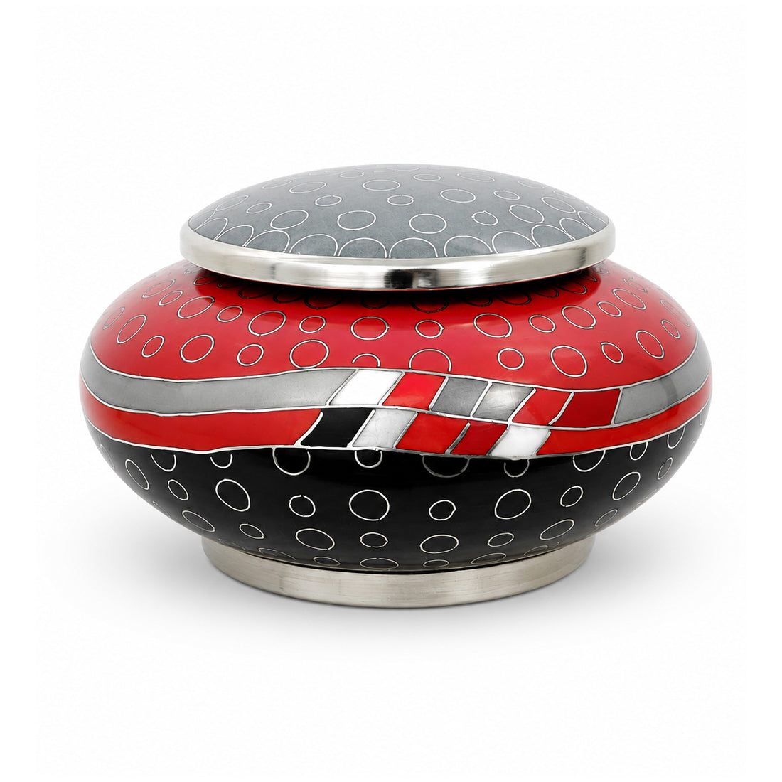 Opulence Red Cloisonné Keepsake Urn