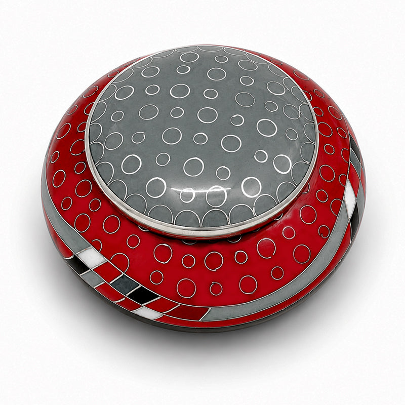 Opulence Red Cloisonné Keepsake Urn