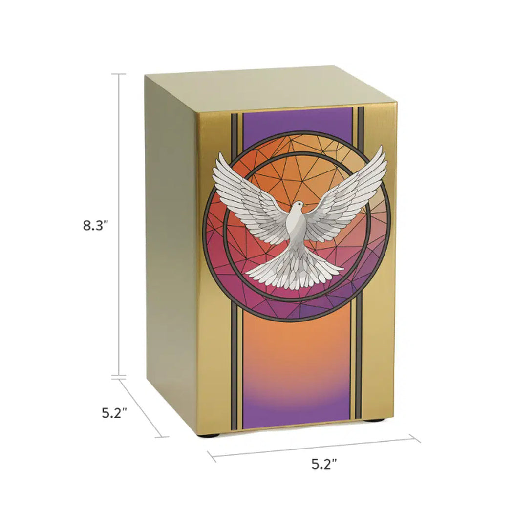 Dove Cremation Urn, Bronze - 200 cubic inches