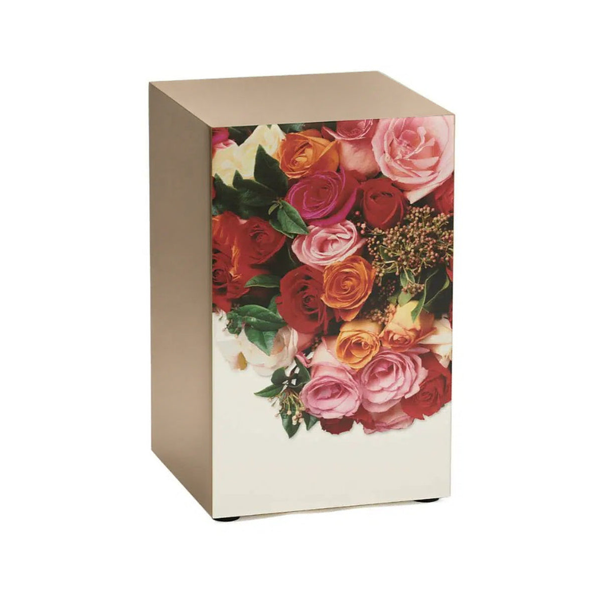Harmonious Rose Cremation Urn, Bronze - 200 cubic inches