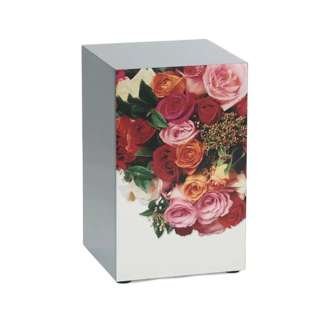 Harmonious Rose Cremation Urn, Pewter - 200 cubic inches