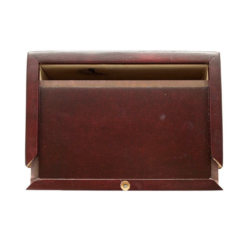 Alder Wood Cremation Urn Box 25 cubic inch - Cherry