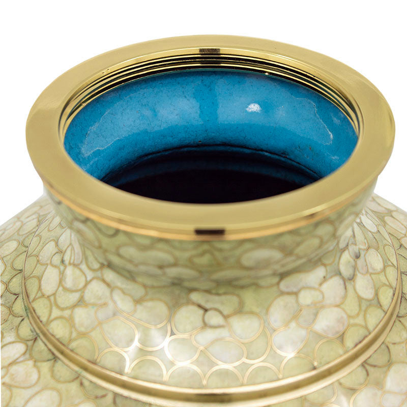 Opal Cloisonné Cremation Urn - Large