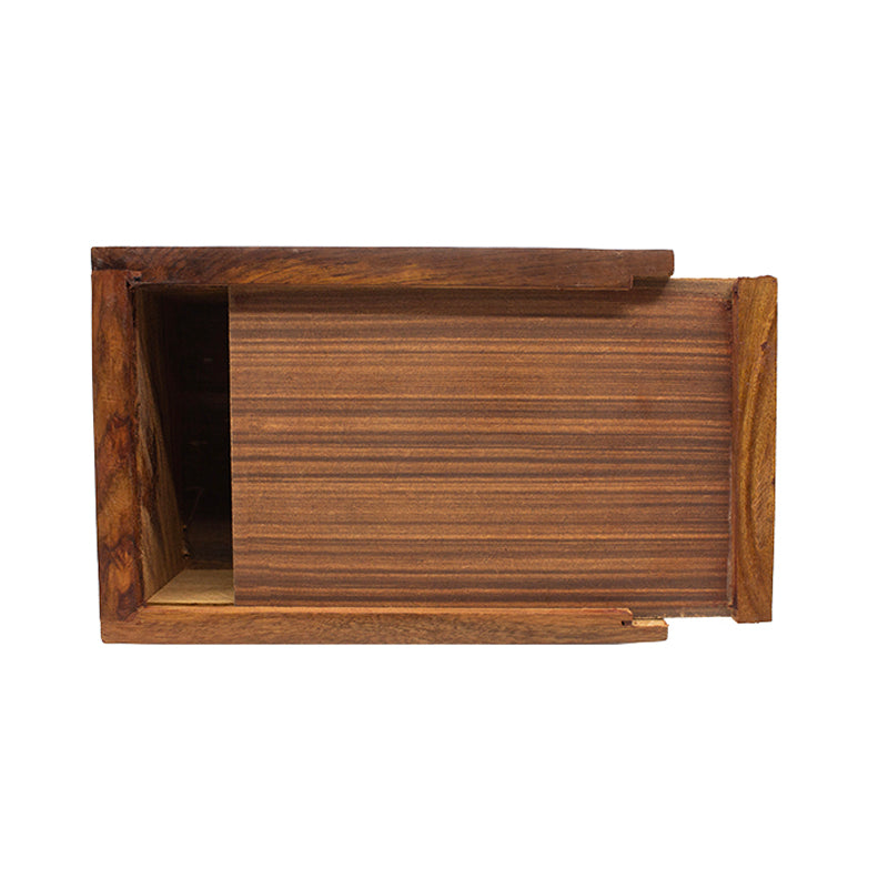 Hand-carved Floral Rosewood Cremation Urn - Medium 25 cubic inch