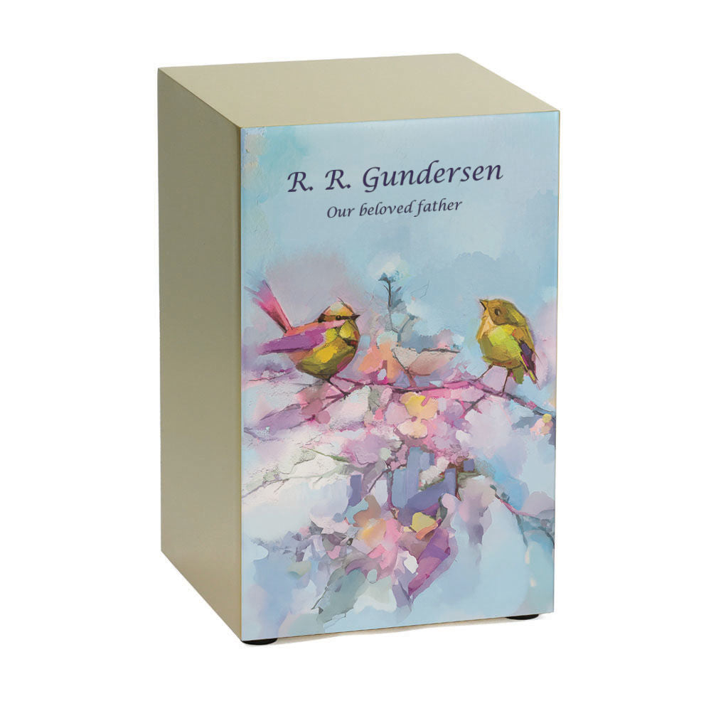 Soulful Songbirds Cremation Urn, Bronze - 200 cubic inches