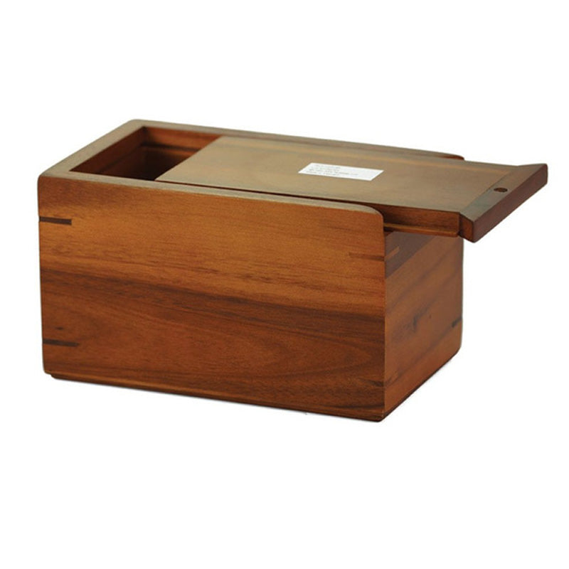 Acacia Wood Box Urn - 200 cubic inches - CASE OF 4