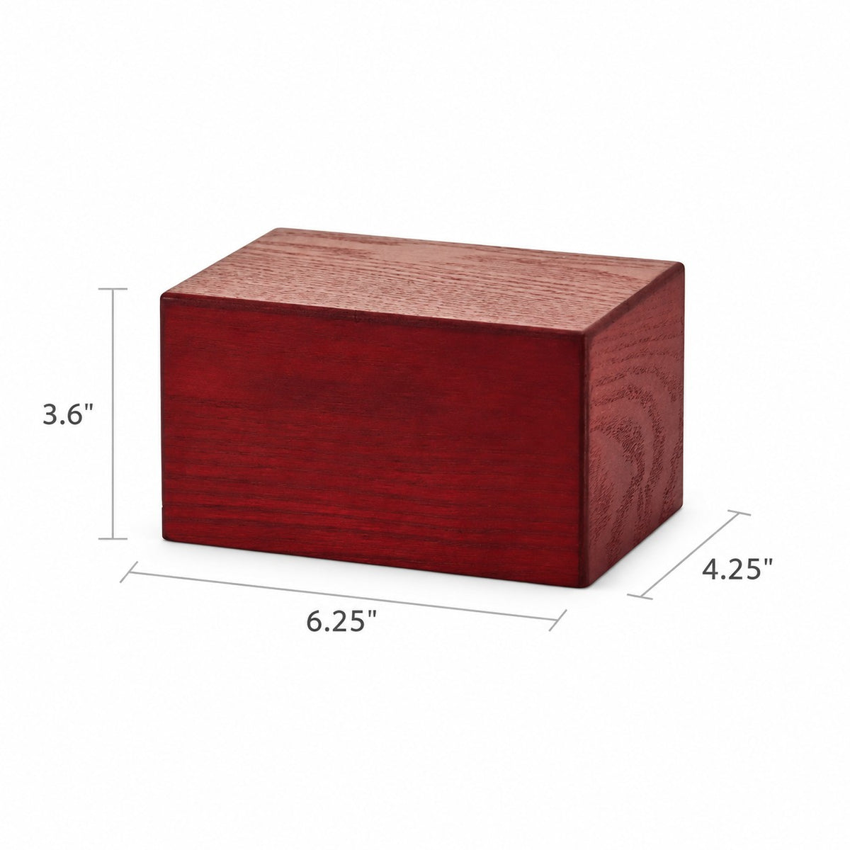 Cherry Veneer MDF Box - 45 cubic inch - CASE OF 12