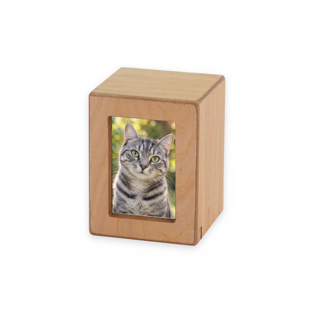 Natural Photo Cremation Urn - 25 cubic inch