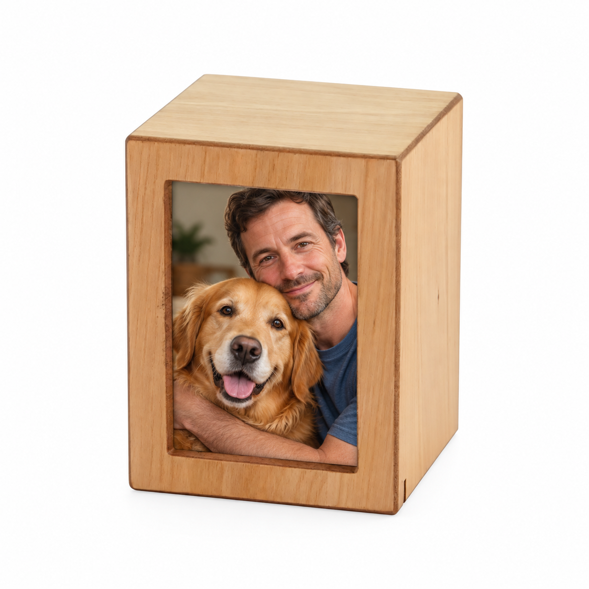 Natural Photo Cremation Urn - 85 cubic inch