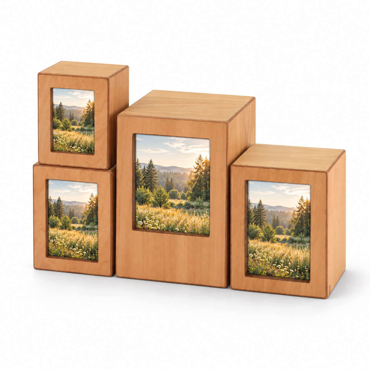 Natural Photo Cremation Urn - 40 cubic inch