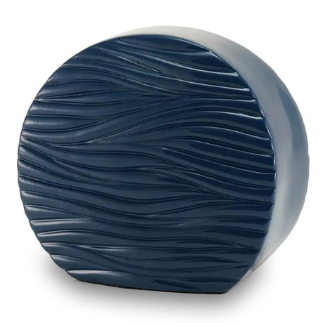 Windham Soft Waves Glossy Blue Cremation Urn