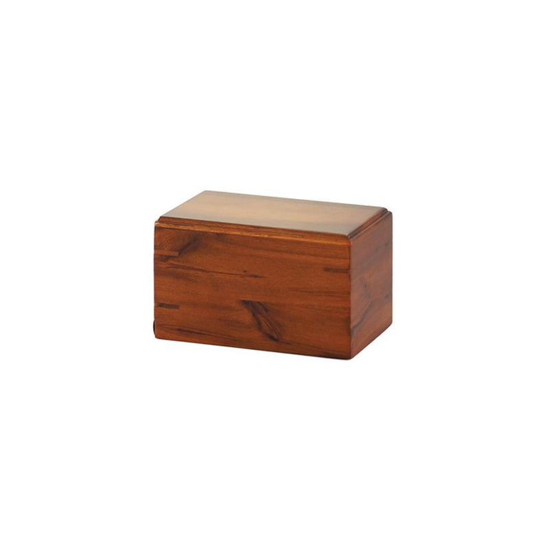 Acacia Wood Box Urn - 25 cubic inches - CASE OF 16