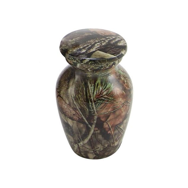 Mossy oak camo cremation urn keepsake