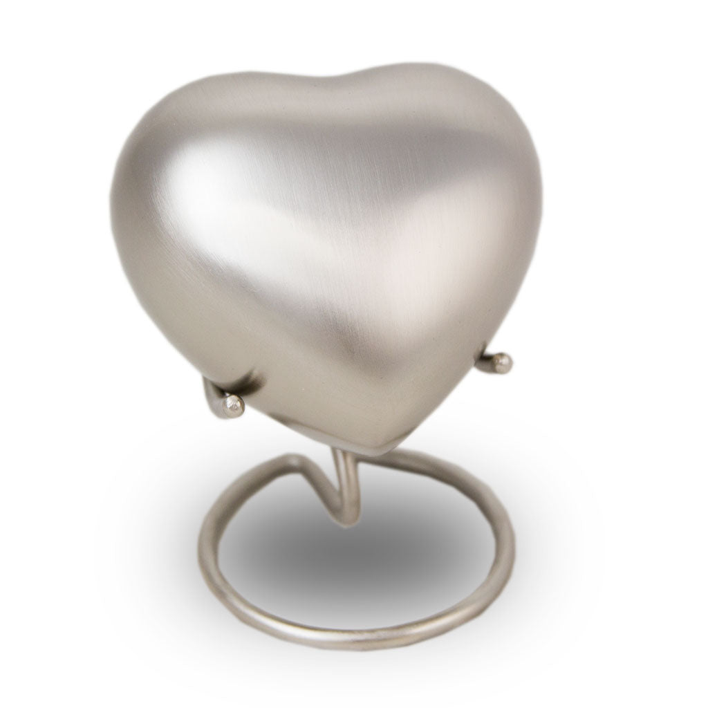 Pewter Cremation Keepsake Heart