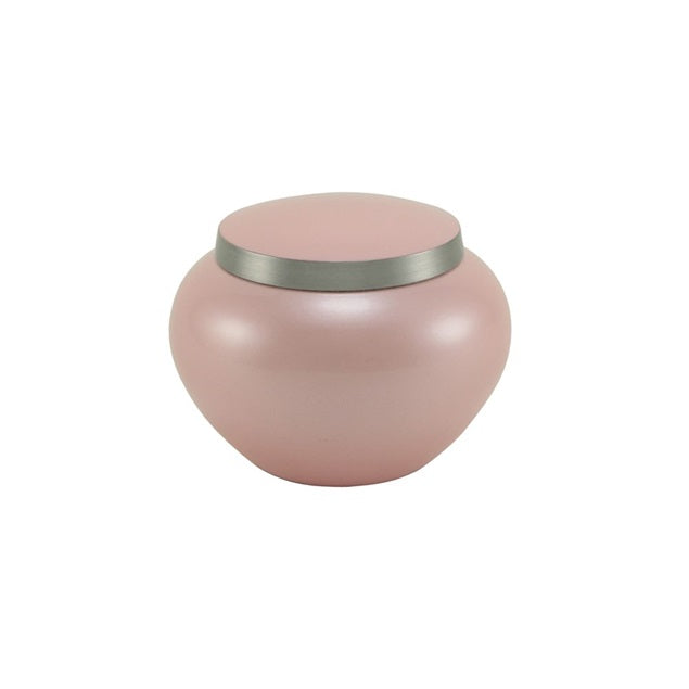 Pink extra small odyssey pet cremation urn