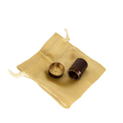 Chocolate Brown Brass Mini Pocket Cremation Urn Keepsake