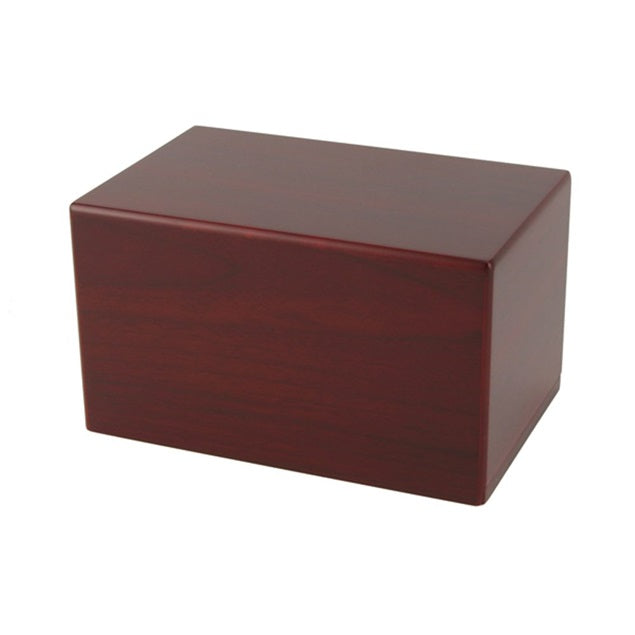 Cherry cremation urn box 125 cubic inches