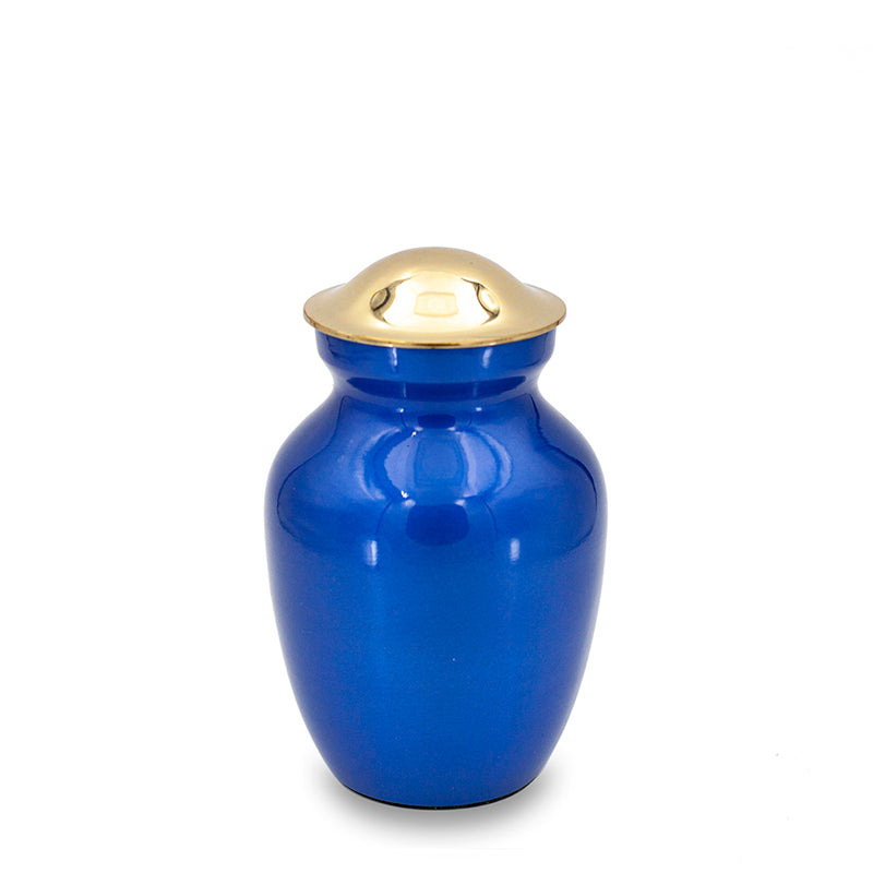 Ocean blue cremation urn 45