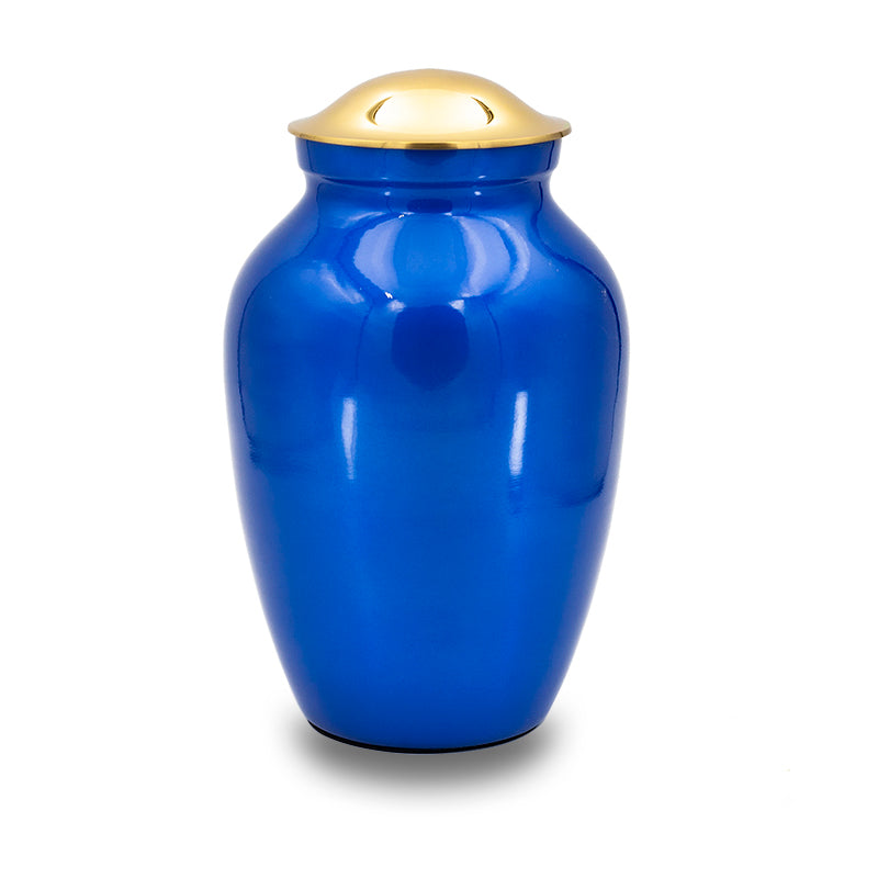 Ocean blue cremation urn 125