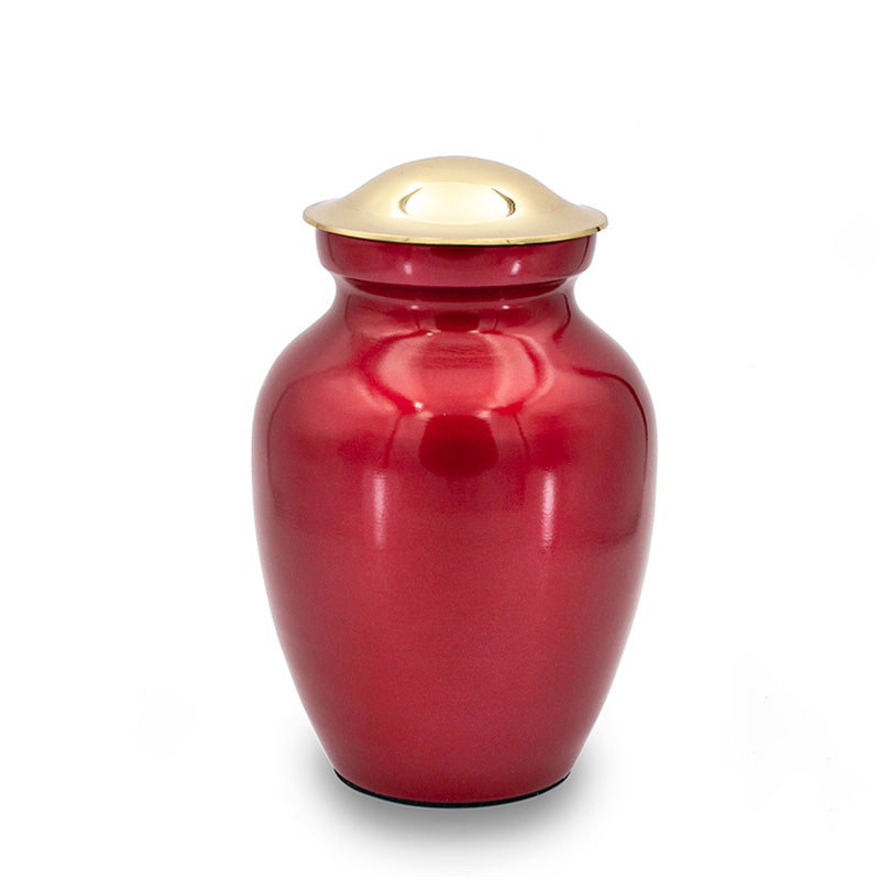 Deep red cremation urn 85