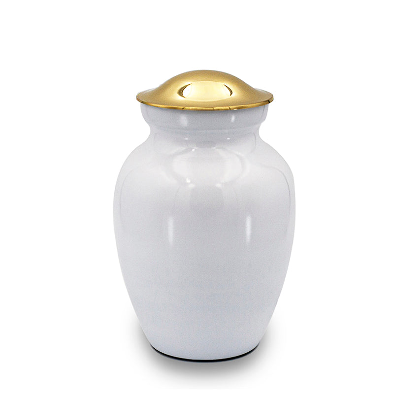 Ice white cremation urn 85