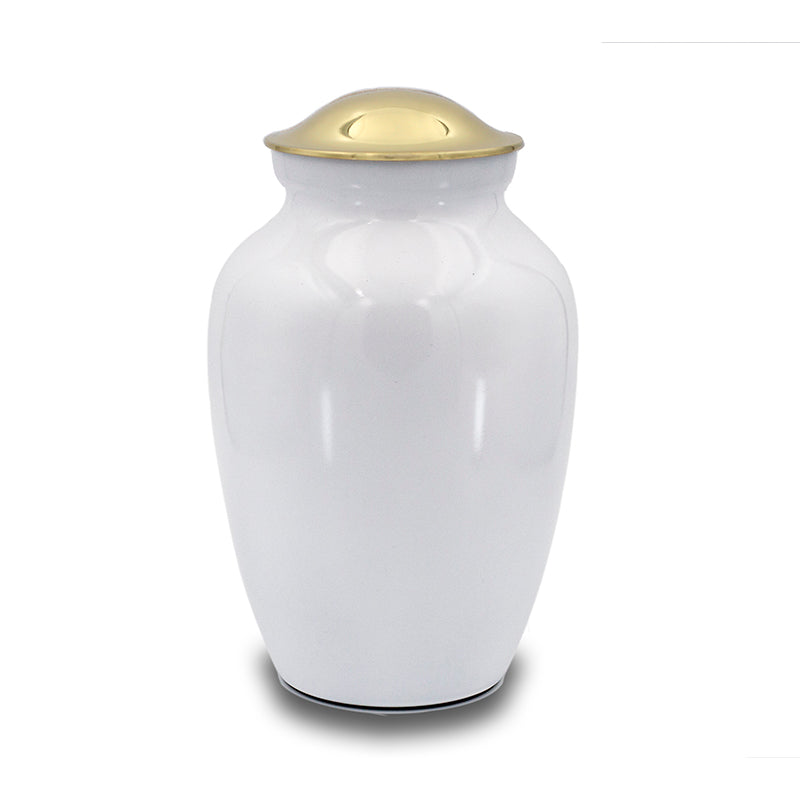 Ice white cremation urn 125