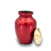 Deep Red Cremation Urn - 85 cubic inch