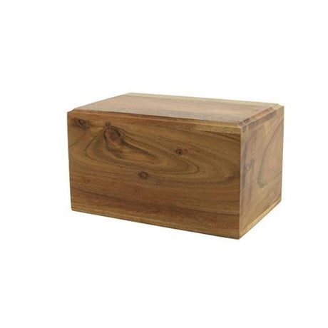 Acacia Wood Box Urn - 85 cubic inches - CASE OF 8