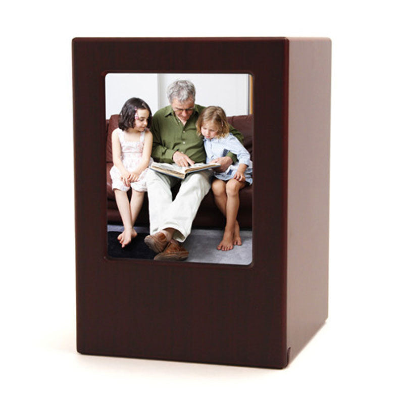 Photo Cremation Urn - Cherry