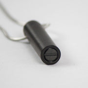 Onyx Cylinder Cremation Necklace