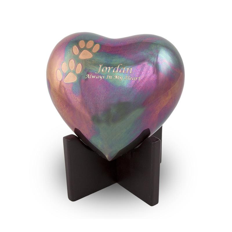 Arielle Heart Pet Urn - Raku