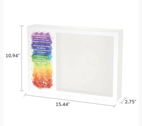 Shadowbox Pet Urn Rainbow Bridge