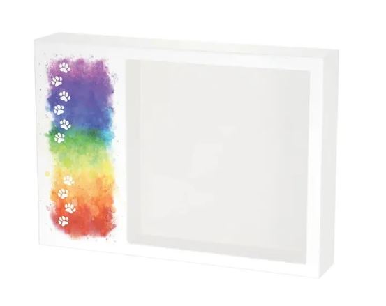 Shadowbox Pet Urn Rainbow Path