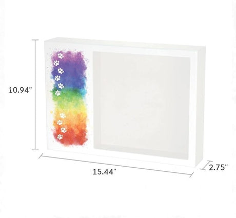 Shadowbox Pet Urn Rainbow Path