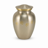 Medium Pewter Paw Cremation Urn