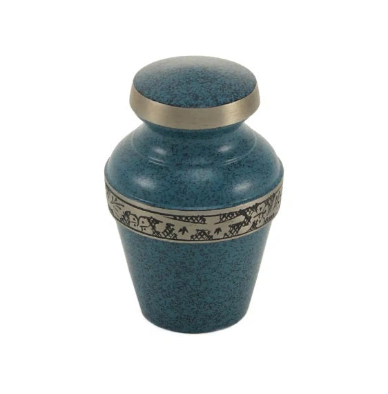 Avalon Evening Blue Cremation Urn - Keepsake