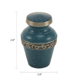 Avalon Evening Blue Cremation Urn - Keepsake
