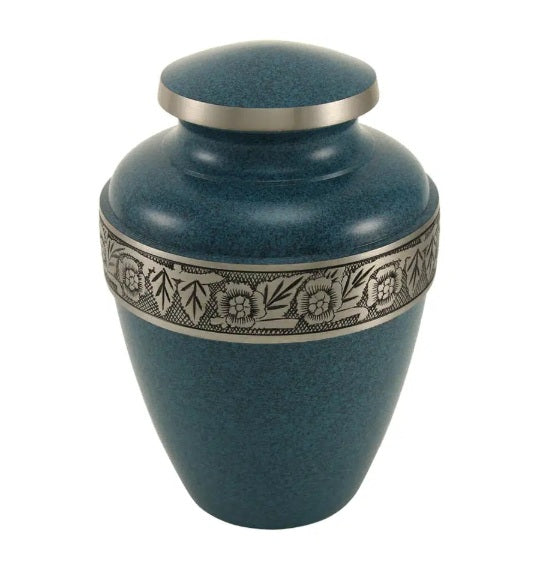 Avalon Evening Blue Cremation Urn - 200 cubic inches