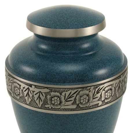 Avalon Evening Blue Cremation Urn - 200 cubic inches