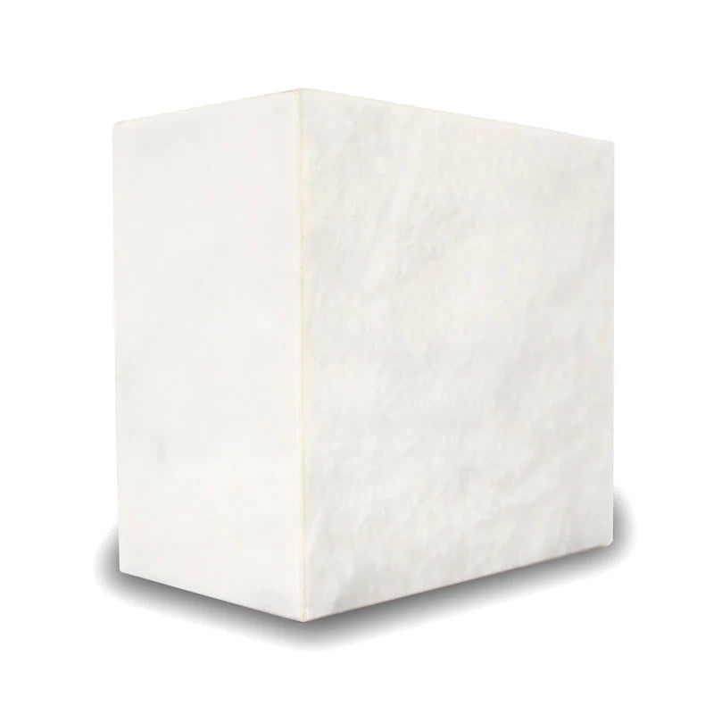 White Pearl Marble Cremation Urn