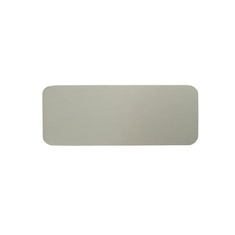 Small Metal Plate with Pewter Finish - .6" H X 1.6" L