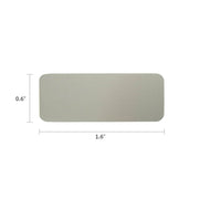 Small Metal Plate with Pewter Finish - .6" H X 1.6" L