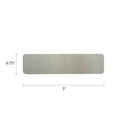 Large Pewter Finished Engravable Plate - .75"H x 3.0"L