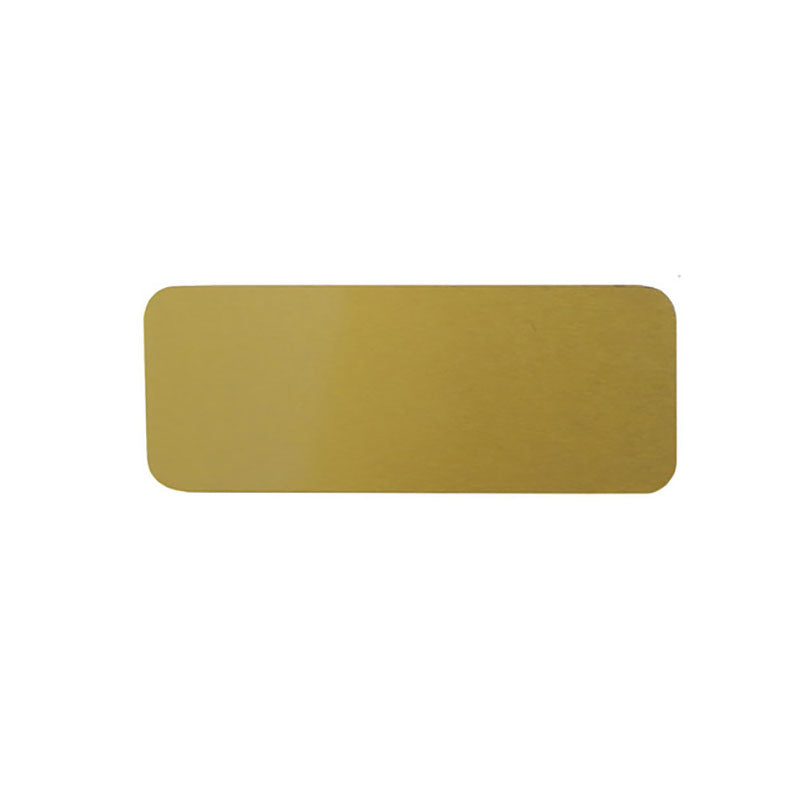 Gold Engravable Plate with Adhesive - .6"H - 1.6"W